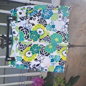 Croft & Barrow Mini Skirt Women Size 10 Floral Mid Rise